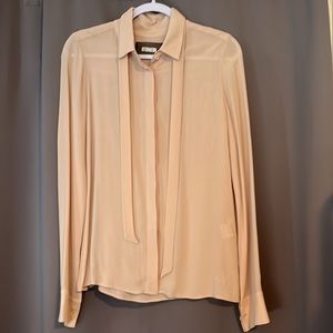 REFORMATION blouse with tie